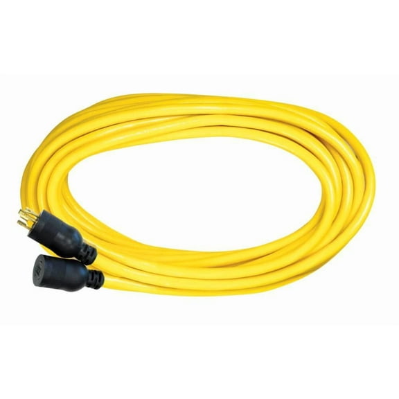 Voltec 50 Ft. 12/3 Stw Yellow Extension Cord Nema L5-20P L5-20R