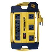 Voltec 8 Outlet Metal Power Strip With Surge Protection