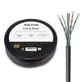 thumbnail image 1 of Voltive Cat6 Riser (CMR), 100ft, Black - Solid Bare Copper Bulk Ethernet Cable - UTP - 600MHz - UL Certified & ETL Verified, 1 of 4
