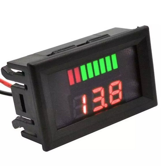 Voltmeter 12V-72V Car Marine Motorcycle Digital Voltmeter Voltage Meter Battery Gauge Electric Vehicle Power Meter Cycling Part