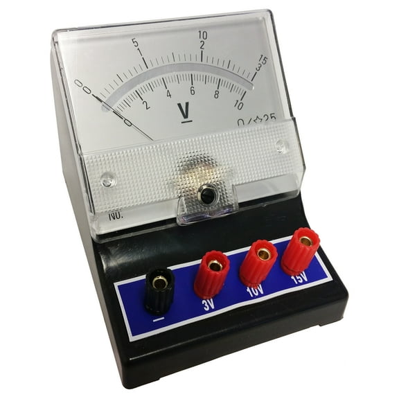 Voltmeter Analog, 0V to 3V, 0V to 10V, 0V to 15V; DC