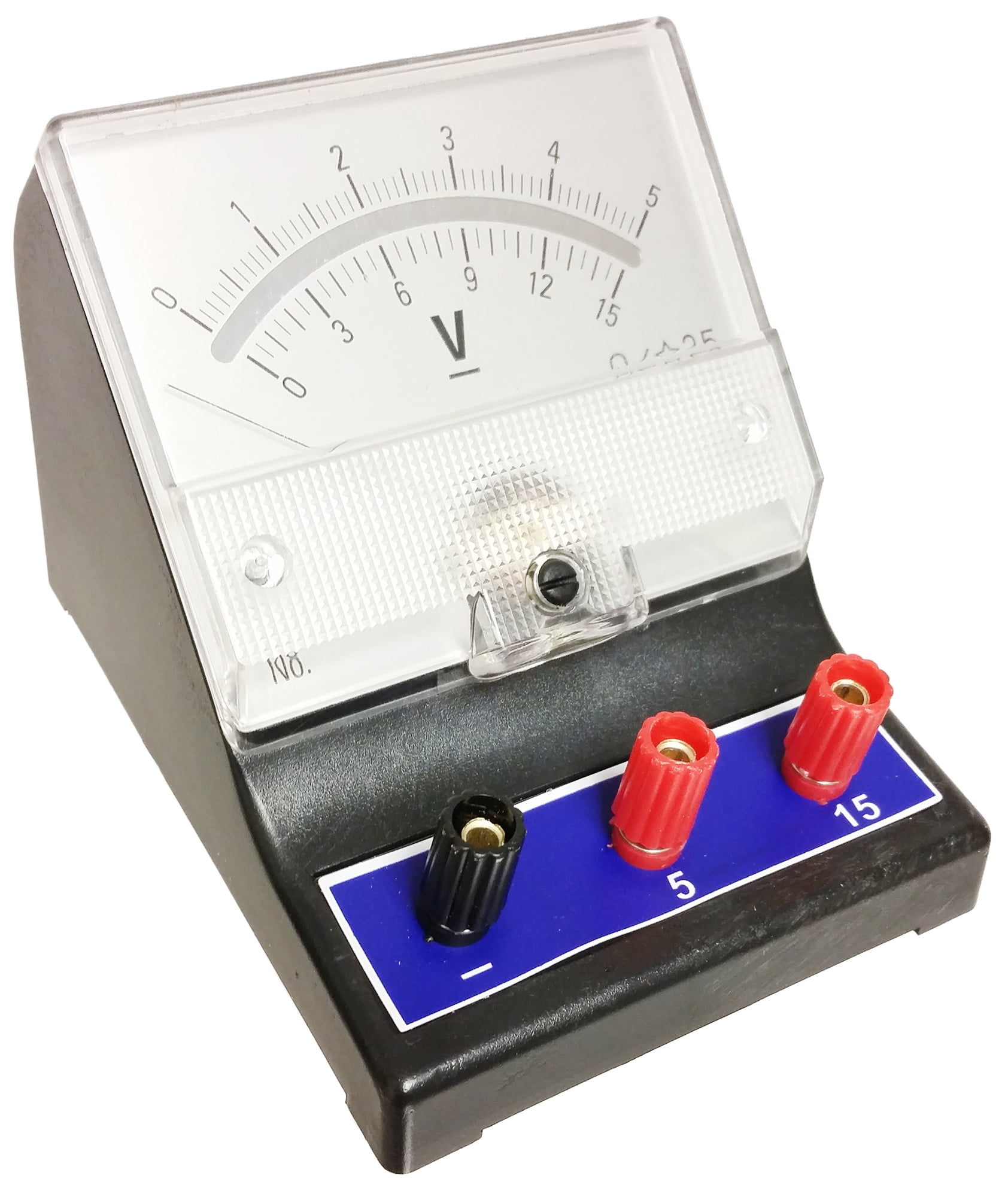 Voltmeter Analog, 0V to 5V, 0V to 15V; DC