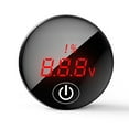 Voltmeter DC Digital Display LED Gauge Meter with Touch Switch for
