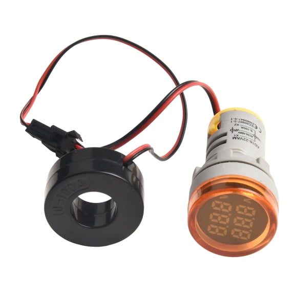 Voltmeter Meter Indicator AC 50-500V LED Digital Display Voltmeter Signal Light Cooling Holes 0~100A Test Meters Detectors by YFind
