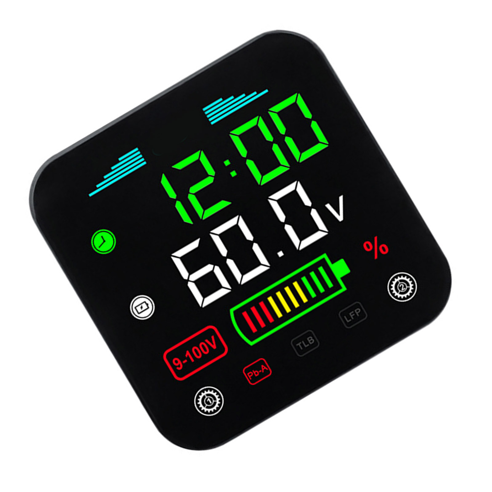 Voltmeter Tester Detector Digital Electricity Meter DC9-100V Capacity Indicators for Motorcycle