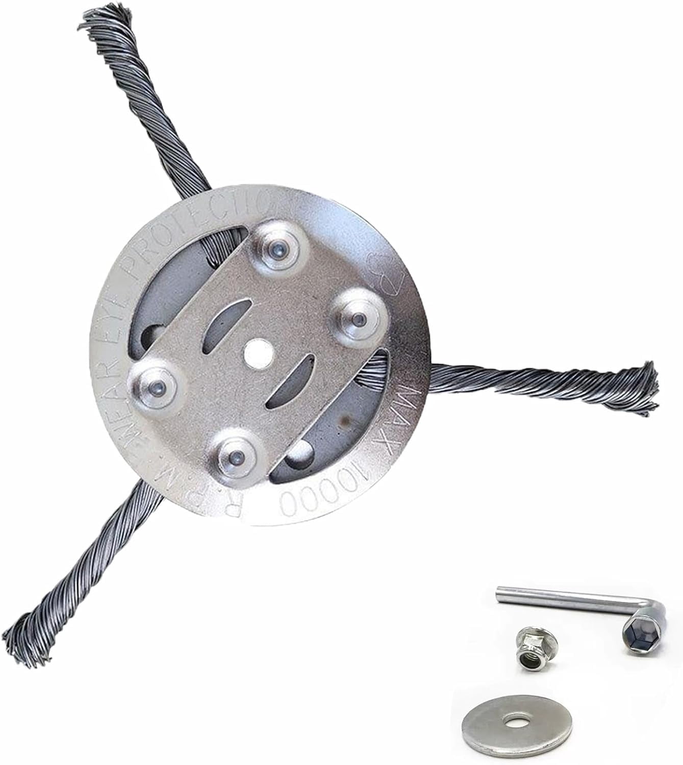 Voltriox Trimmer Head, Qinux Vultriox Trimmer, Steel Trimmer Head for Weed Eater, Steel Trimmer Head Blade & Adapter for Weed Eater, Steel Wire Grass Head