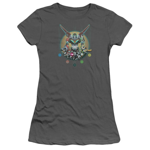 Voltron - Assemble - Juniors Teen Girls Cap Sleeve Shirt - Medium