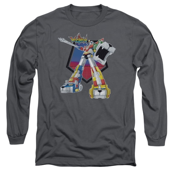 Voltron/Blazing Sword Long Sleeve Adult 18/1 T-ShirtCharcoal