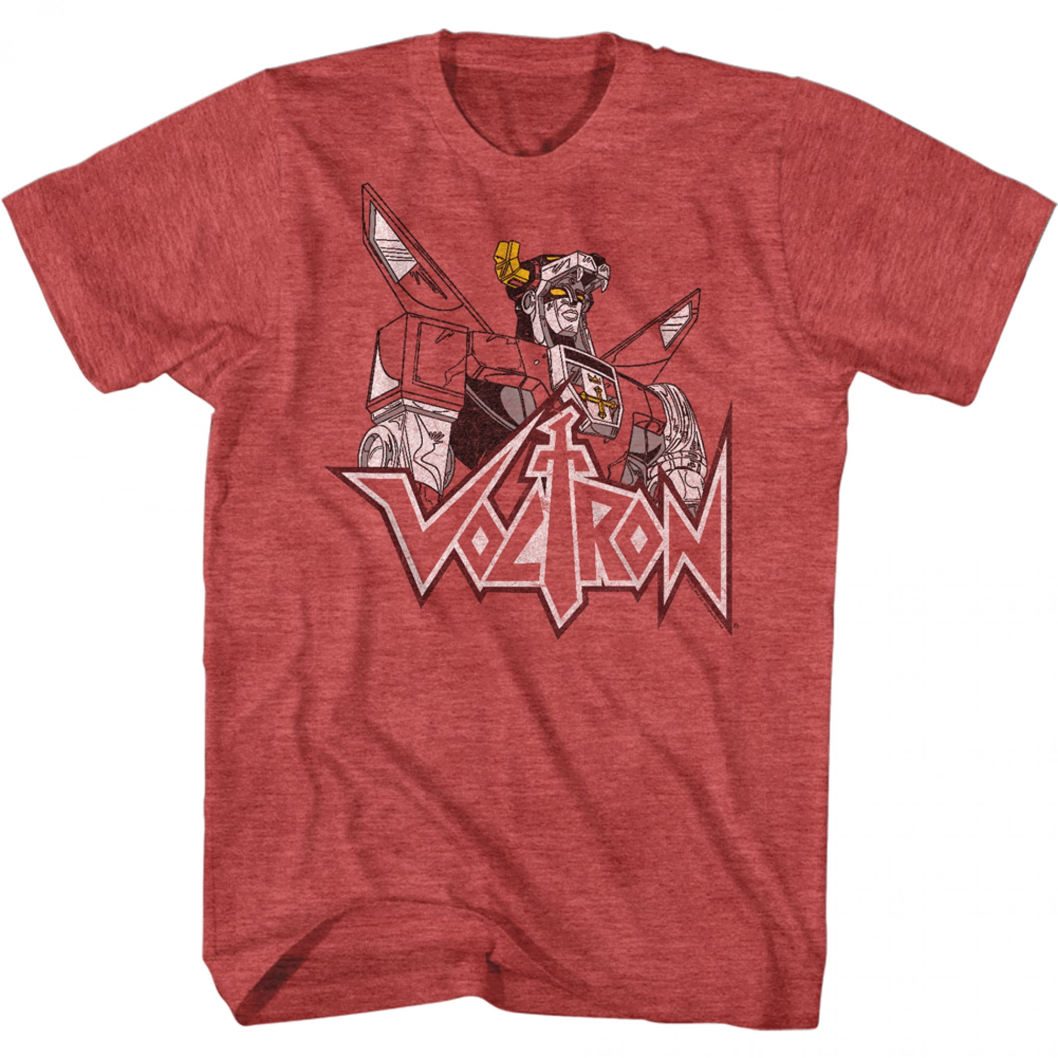 Voltron Character 3/4 Front Voltron Fade Robot T-Shirt-Small - Walmart.com
