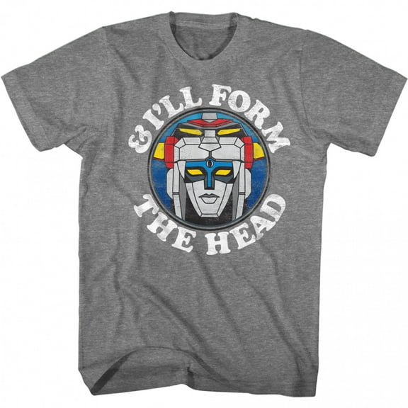 Voltron Character Portrait Form the Head Robot T-Shirt-Large