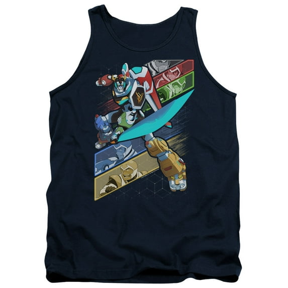 Voltron/Crisscross Adult Tank Top Navy
