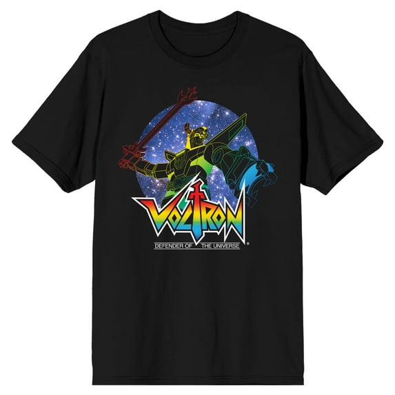 Voltron Defender Black T-Shirt-S