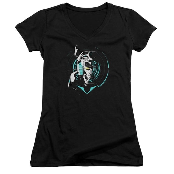 Voltron/Defender Noir Junior Women's V-Neck T-Shirt Black