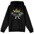 thumbnail image 1 of Voltron Defender Of The Universe Beast Robots Long Sleeve Black Adult Hooded Sweatshirt-Medium, 1 of 4