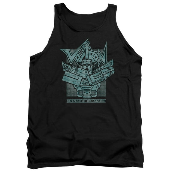 Voltron/Defender Rough Adult Tank Top Black