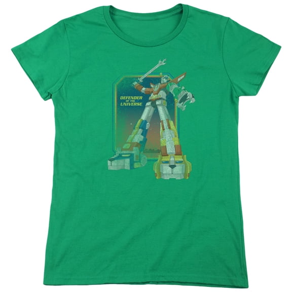 Voltron/Distressed Defender S/S Women's T-Shirt Kelly Green