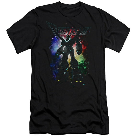 Voltron/Galactic Defender S/S Adult 30/1 T-Shirt Black