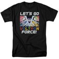 Voltron Legendary Defender Lets Go T Shirt Mens Licensed Cartoon Black