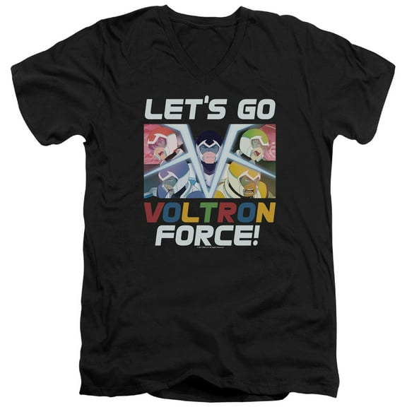Voltron - Lets Go - Slim Fit V Neck Shirt - Small