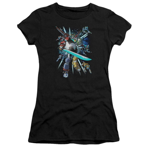 Voltron/Lions Share S/S Junior Women's T-Shirt Sheer Black