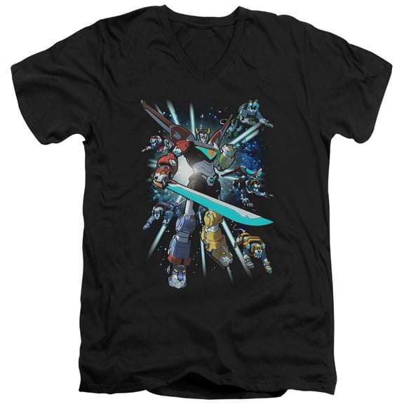 Voltron - Lions Share - Slim Fit V Neck Shirt - Small