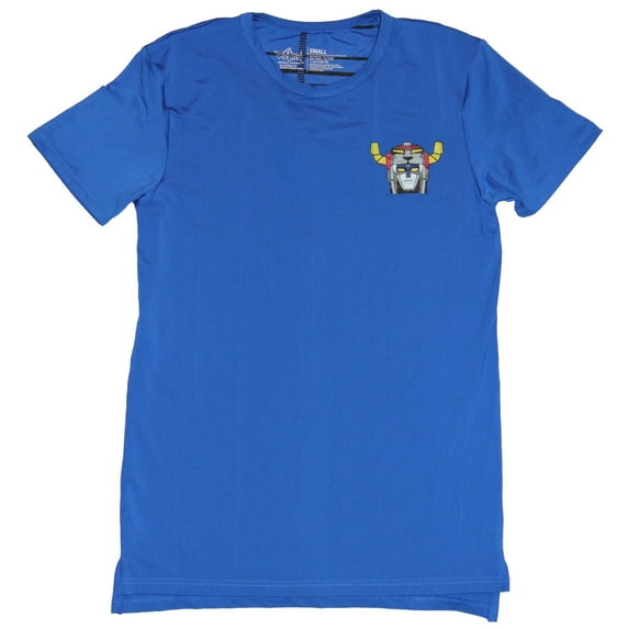 Voltron Mens Moisture Wicking T-Shirt - Simple Voltron Small Head Image (Medium)