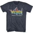 thumbnail image 1 of Voltron Rainbow Logo Navy Heather Adult T-Shirt, 1 of 2