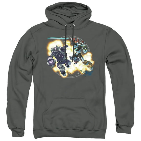 Voltron Robeast Unisex Adult Pull-Over Hoodie, Charcoal, Medium