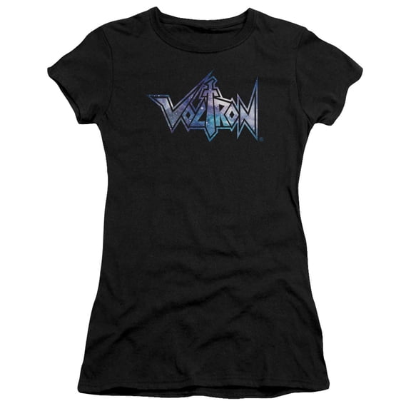 Voltron/Space Logo S/S Junior Women's T-Shirt Sheer Black