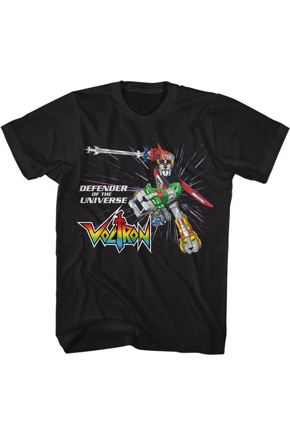 Voltron Speed Of Light Black Adult T-Shirt 4Xl