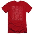thumbnail image 1 of Voltron - Voltron Schematic - Premium Slim Fit Short Sleeve Shirt - Large, 1 of 2