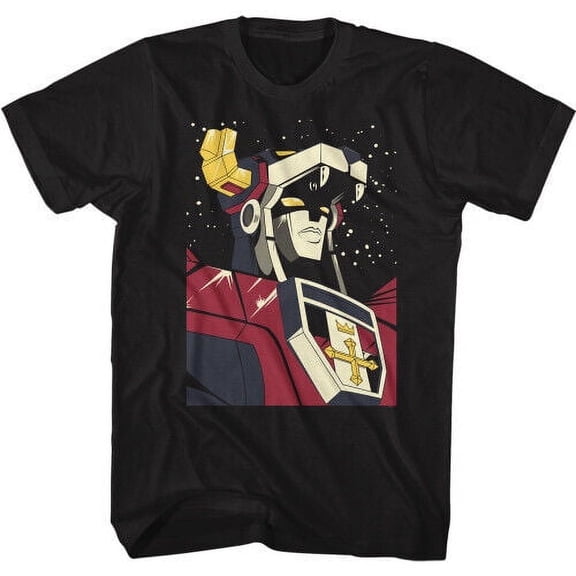 Reprint Rare Voltron in Space T-Shirt - Black