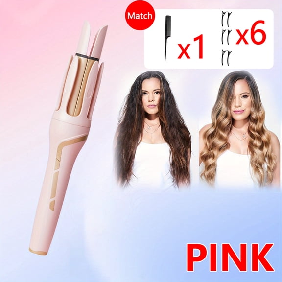 VoluVibe Automatic Curling Iron 32mm Large Barrel Big Wave Styling Tool Damage Free Hair Long Lasting Curls Home Travel Use