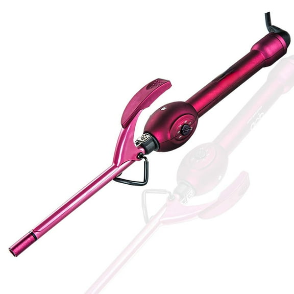 VoluVibe Hair Curling Iron Wand Curling Wand Small Barrel Hair Curler, 9mm, Thin, 3/8, Skinny, Professional, Super Tourmaline Ceramic Barrel, Small Tongs, for Short and Long Hair