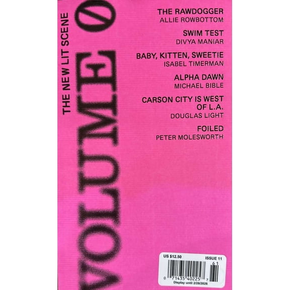 Volume 0, The New Lit Scene Magazine Issue 11