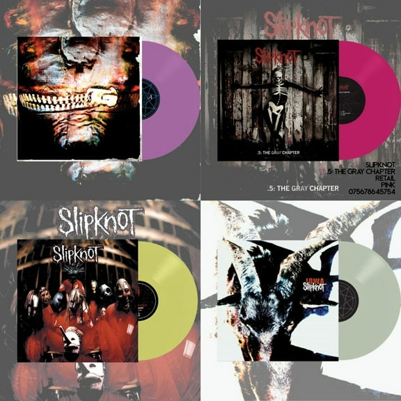 Volume 3: The Subliminal Verses (X) (Violet Vinyl/2LP) & .5: The Gray Chapter (X) (Pink Vinyl/2LP) & Slipknot (Lemon LP Vinyl) & Iowa (X) (2LP/Color Vinyl)