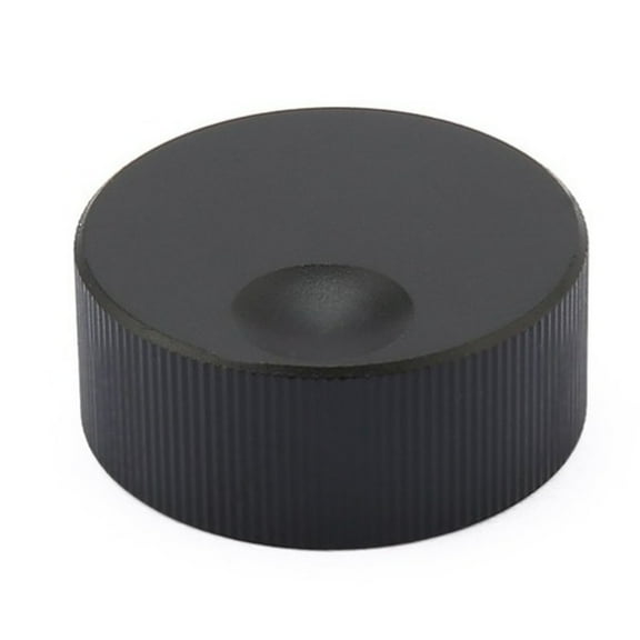 Volume Control Knob 32x13mm Volume Control Knob Black Frosted Solid Aluminum Knob for 6mm Potentiometer Accessories