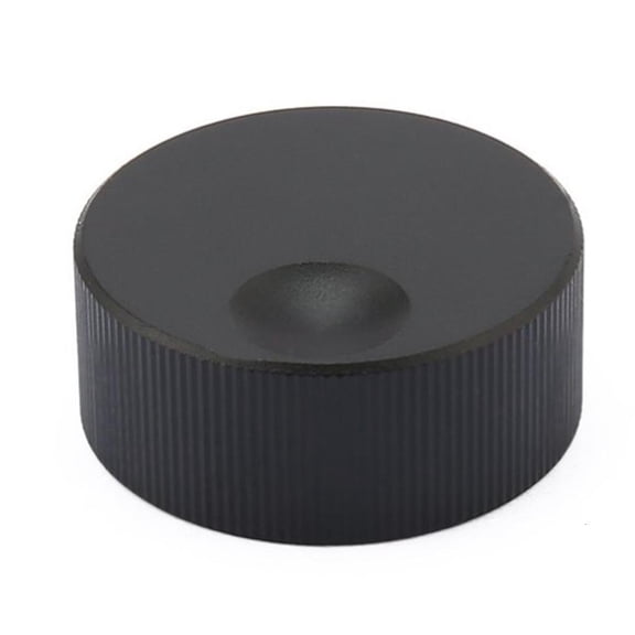 Volume Control Knob 32x13mm Volume Control Knob Black Frosted Solid Aluminum Knob for 6mm Potentiometer Accessories