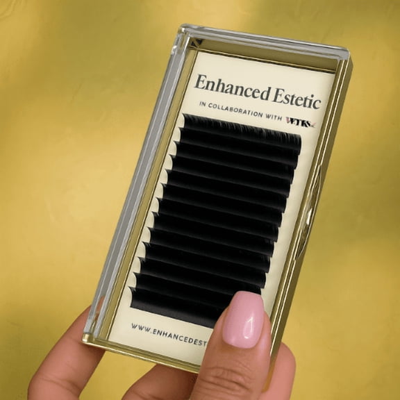 Volume D Curl False Eyelashes, Eyelash Extensions Individual Lashes 0.03mm, 10-20mm Classic Volume Matte Black Soft Natural 12 Rows