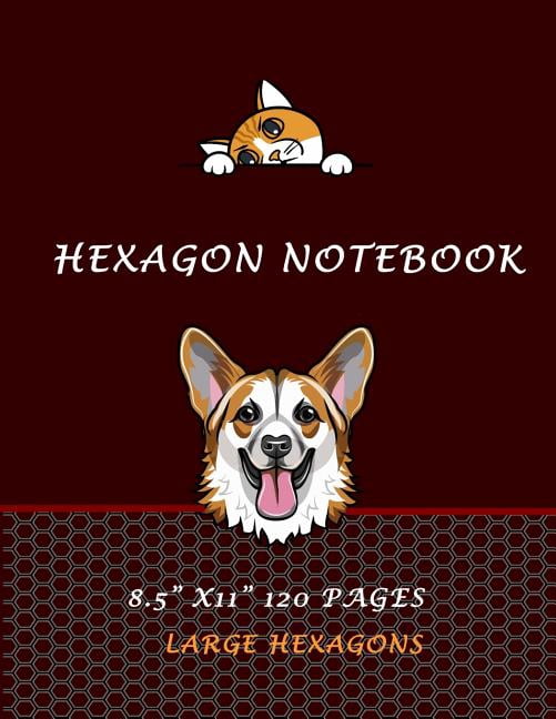 Volume: Hexagon Notebook 8.5 x 11 120 Pages Large Hexagons: Hexagonal ...