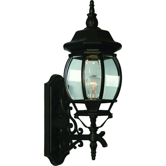 Volume Lighting  1-Light Black Outdoor Wall Sconce
