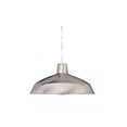 thumbnail image 1 of 1-Light Interior/Indoor Brushed Nickel Barn/RLM/Inverted/Bowl Hanging Pendant, 1 of 2