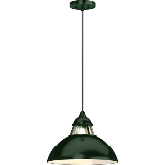 Volume Lighting 1-Light Green Pendant with Lighthouse-Inspired