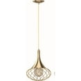 thumbnail image 1 of Volume Lighting  1-Light Indoor Antique Gold Hanging Mini Pendant - Antique Gold, 1 of 4