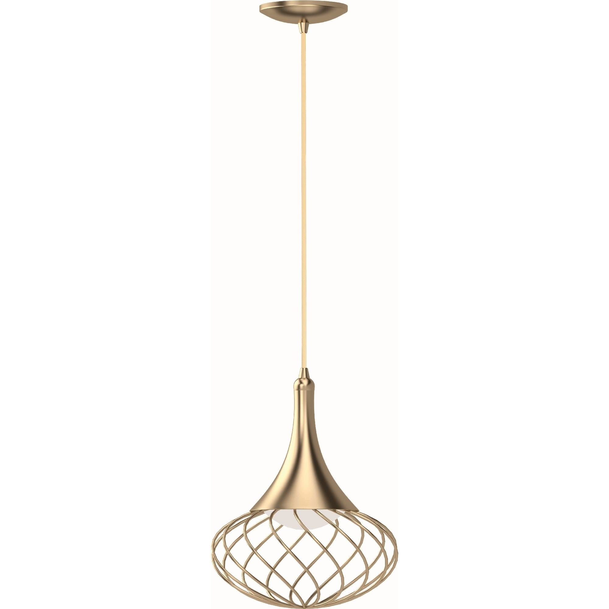 Antique Gold Mini Globe LED Pendant Light