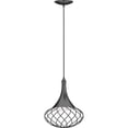 thumbnail image 1 of Volume Lighting  1-Light  LED Indoor Black Hanging Mini Pendant, 1 of 2