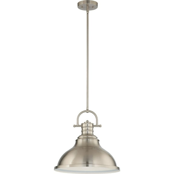 Volume Lighting  1-Light  LED Indoor Brushed Nickel Downrod Pendant l - Brushed Nickel