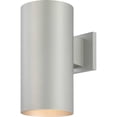 thumbnail image 1 of Volume Lighting  1-Light Silver Gray Aluminum LED Cylinder Sconce, 1 of 4