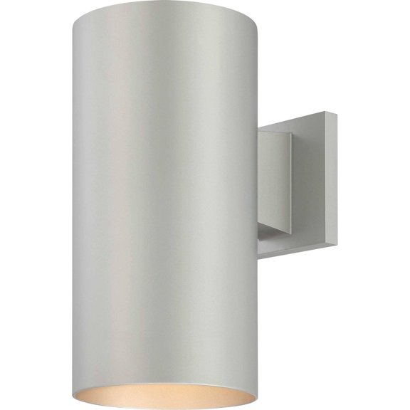Volume Lighting  1-Light Silver Gray Aluminum LED Cylinder Sconce