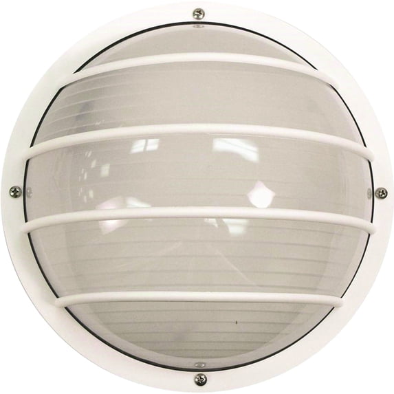 Volume Lighting 1-Light White Outdoor Surface Mount